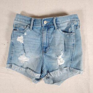Hollister Womens Ultra High Rise Short Shorts 3 W26 Distressed Denim Stretch